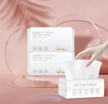 

Ueno Disposable Removable Cotton Pads Paper 100 Pieces Pearl Cleansing Face Towel Beauty Towel Bag