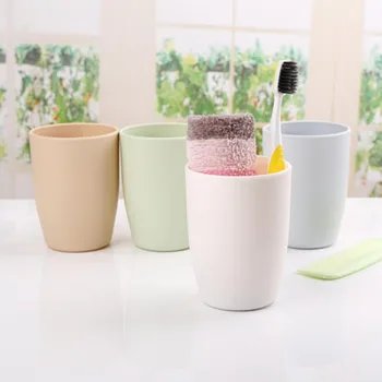 

Plastic Hotel Tumblers Cup 400ml Simple Toothbrush Toothpaste Holder Cup Drinking Water Mug Bathroom Travel Accessories