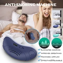 Electric Anti Snoring Device Aid Mini Device Stopper Nose Breathing Relieve Snoring Aid Anti Snoring For Better Sleep