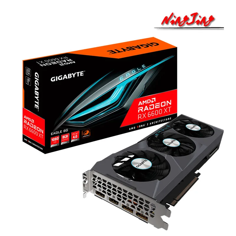Новый процессор GIGABYTE AMD Radeon RX 6600 XT EAGLE 8G RX6600 GDDR6 128 бит 7nm 6600XT с поддержкой процессора