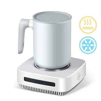 

2 In 1 Cup Cooler Coffee Mug Warmer for Office Home Desk Use Heating Cooling Beverage Plate for Water Tea Drinks Milk Beer Cocoa