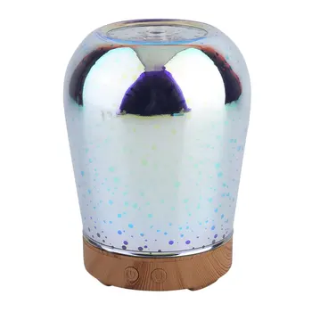 

Essential Aromatherapy Oil Diffuser 3D Effect Candle Shaped Ultrasonic Mist Humidifier Starry Sky LED Lights ZY-03