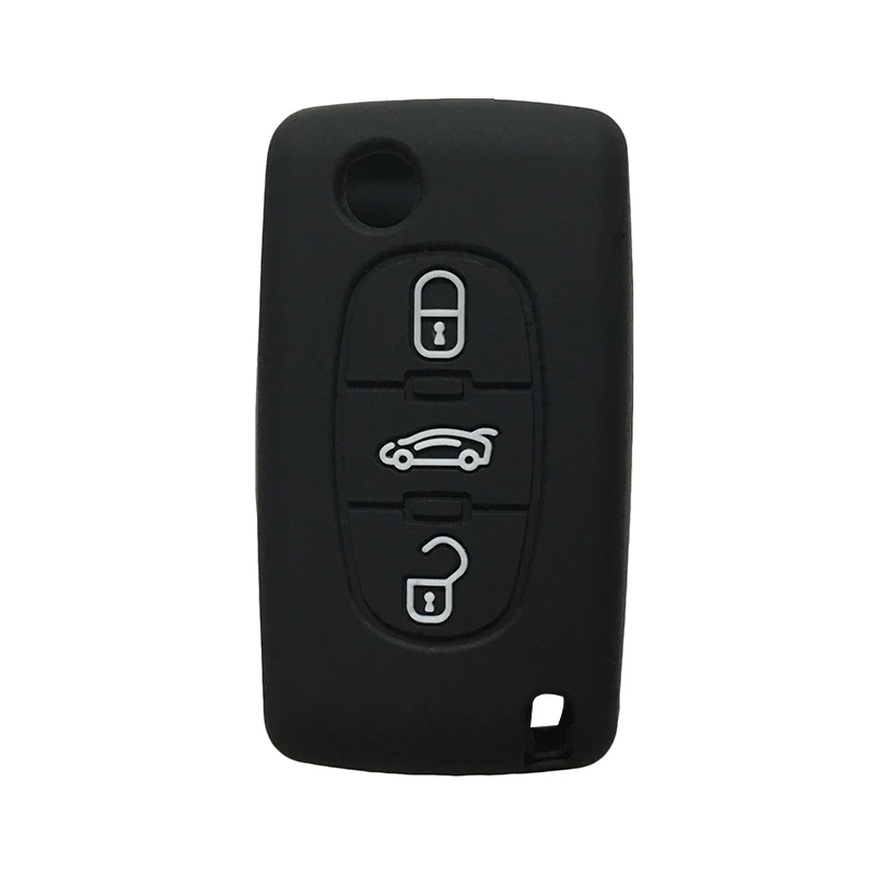 Силиконовый чехол для автомобильного ключа Peugeot 206 307 208 308 407 207 3008 4008 RCZ 607 SW