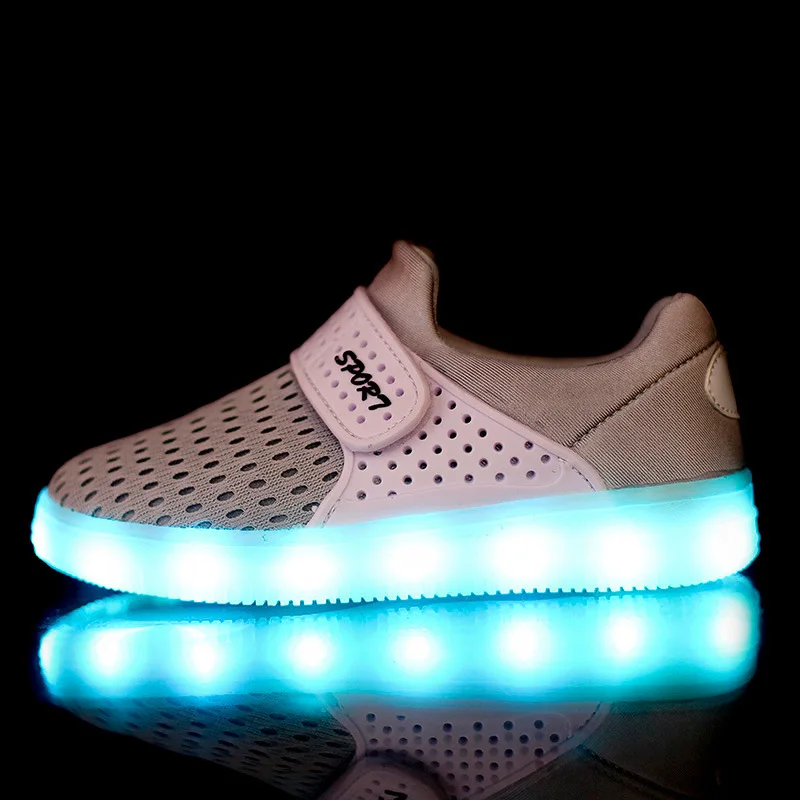 

Deng xie Autumn And Winter New Style CHILDREN'S Shoes Children LED Charging Low Top Light Shoes