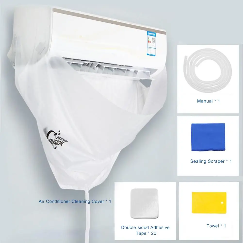 New Air Conditioner Cleaning Cover Waterproof Cleaning Dust Washing