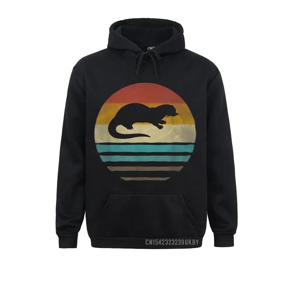 

Retro Vintage Sunset Sea Otter Animal Lover Cute Funny Gift Hoody Men Sweatshirts Custom Hoodies Hip Hop Hoods Long Sleeve