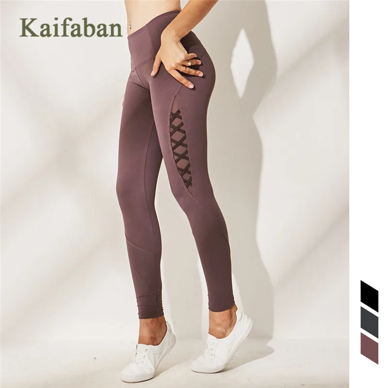 

Women Yoga Pants Mesh Patchwork Push Up High Waist Tights Leggings Fitness Sexy Workout Exercise Run Gym Clothing Sports Wear