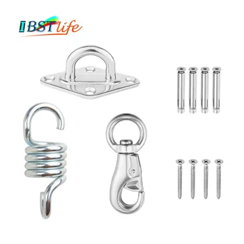 

Hammock Chair Ultimate Hanging accessories Kit 500 LB Capacity Hammock Spring, Swivel Hook, and Ceiling Hammock Mount