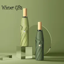 Folding Umbrella Women's Three-fold Umbrellas Mori Series Large Retro Double Rain and Sun Dual-purpose Umbrella Simple