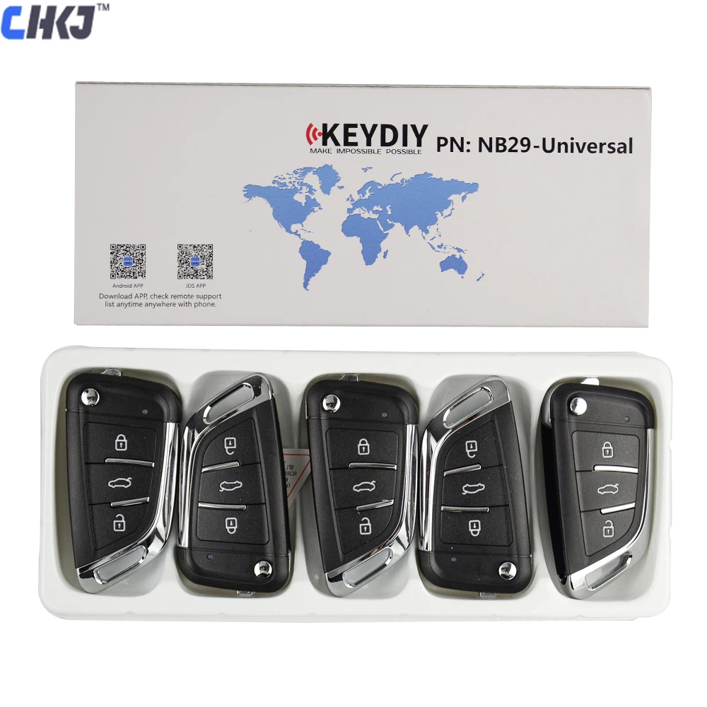 CHKJ 5 шт./лот KEYDIY NB29 Универсальный многофункциональный KD мини дистанционный Автомобильный ключ для KD900/KD-X2