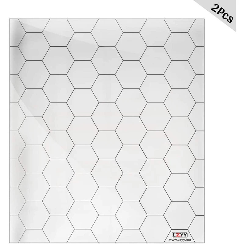 acrylic game mat 1 hex grid overlay set of 2 7 x8 battle map board clear durable great for pathfinder and other rpg game card games aliexpress