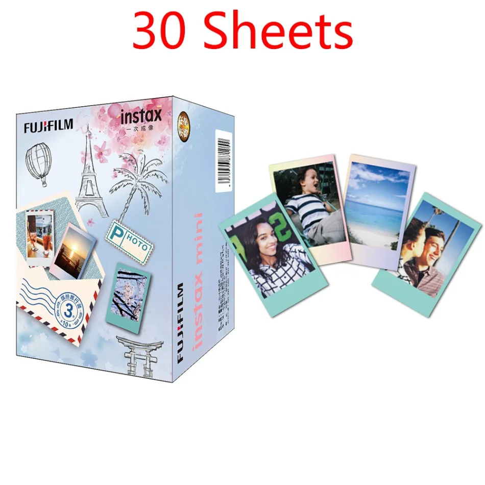 option 17 Fujifilm Instax Mini пленка Mini 8 9 белая пленка фото бумага фотоальбом мгновенная печать для Fujifilm Instax Mini 7 s/8/25/90/9 - Цвет: option 17