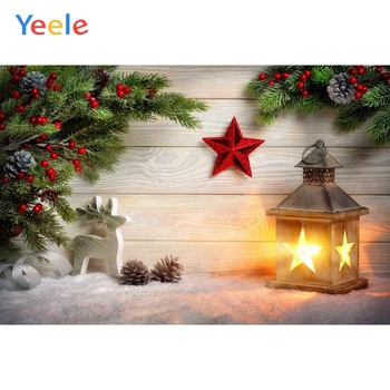 

Christmas Backdrop Wood Board Snow Star Lantern Branch Baby Photography Backdrops Photographic Background For Photo Studio Props