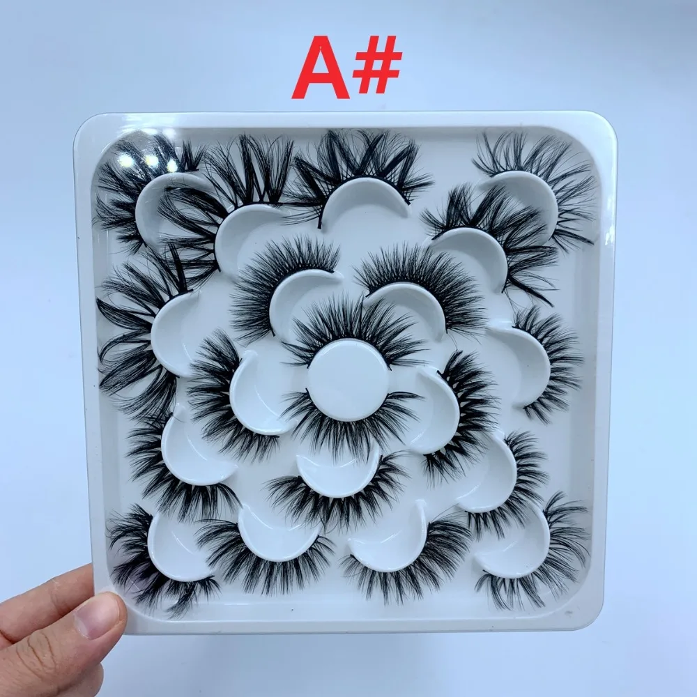10pair eyelashes set palette  (7)