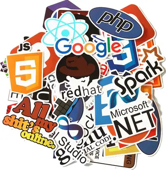 

50Pcs Developer Stickers Laptop Stickers Perfect for Sofware Engineers Hackers Programmers Geeks and Coders Waterproof Decals