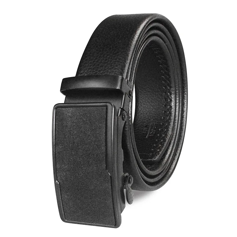 ZLD Men Imitation Leather Belt Alloy Automatic Buckle Belt High Quality Business Affairs Casual Fashion Men Belt black belt - Цвет: 4