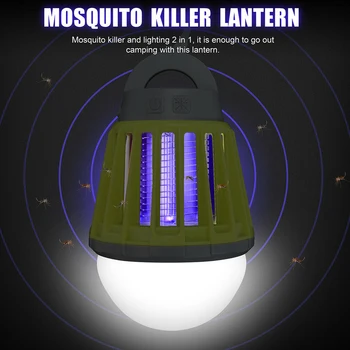 

Electric Bug Zapper Lamp Mosquito Killer Insect Fly Light Bulb USB Rechargeable