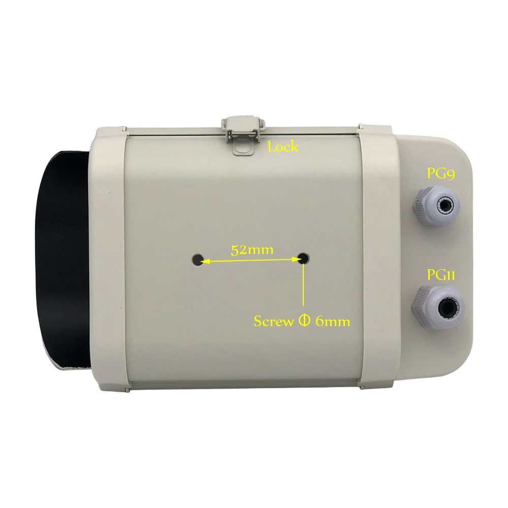 6 Inch Indoor Outdoor Enclosure Aluminium Alloy Cover Security CCTV Camera Protective Housing Case Waterproof Surveillance Shell