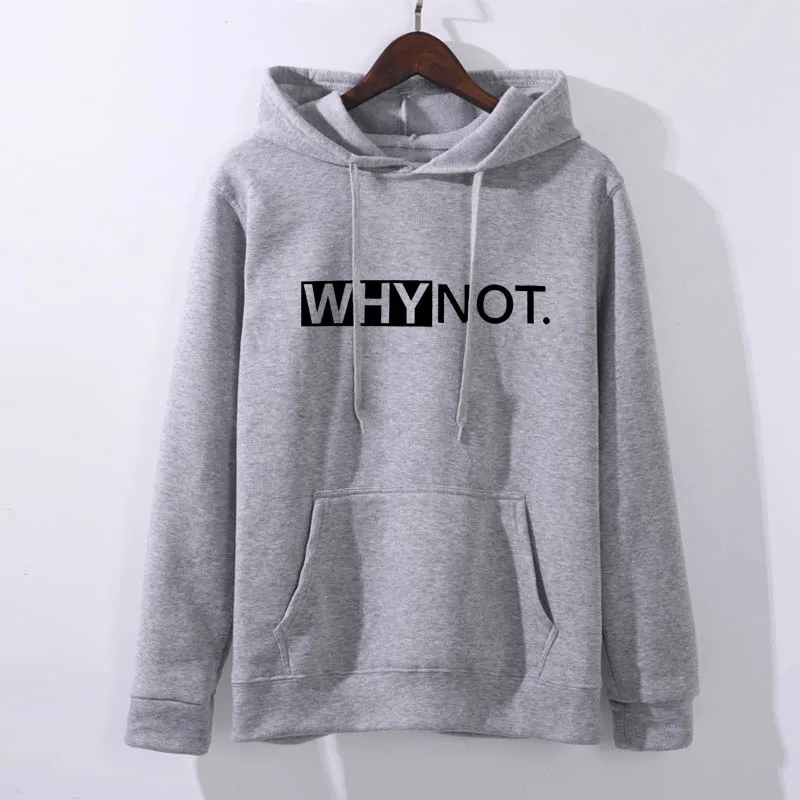 Light grey Почему не толстовки для женщин бренд женский длинный рукав сплошной цвет толстовка с капюшоном, толстовка милый спортивный костюм пальто повседневная спортивная одежда - Цвет: Light grey