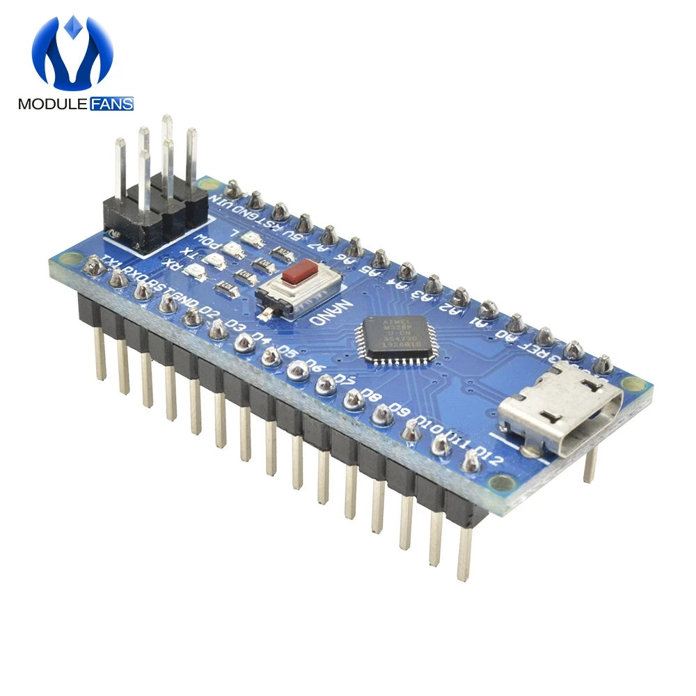 Плата разработки для микроконтроллера CH340 Nano V3.0 ATMEGA328P MU ATMEGA328 мини USB/Micro USB/Type C