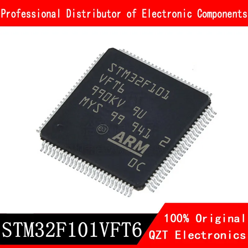 5pcs/lot new original STM32F101VFT6 STM32F101 LQFP-100 microcontroller MCU In Stock stm32f101c4t6a stm32f101c4t6 stm32f101c4 stm32f101c stm32f101 stm32f stm32 stm ic mcu chip lqfp 48 in stock 100% new originl