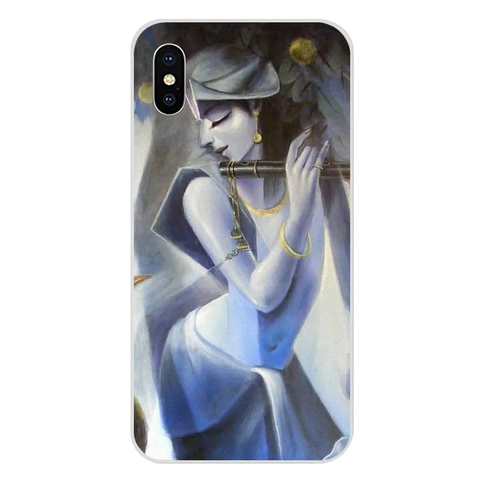 as picture Krishna Art для Apple IPhone X XS Max XR 4 4s 5 5C 5S SE 6 6S 7 8 Plus TPU чехол Аксессуары - Цвет: as picture