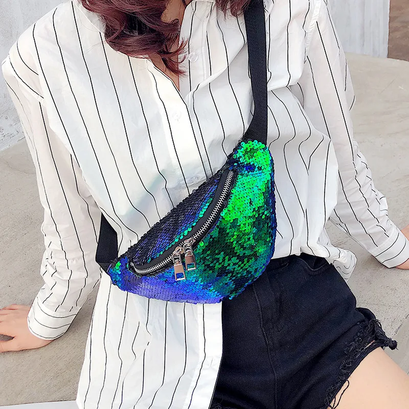 

Europe And America New Style Fashion Mermaid Makeup Wallet Women's Sequin Bag Satchel Multi-functional Storage Bag Makeup