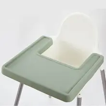 Tapis lavable en Silicone de qualité alimentaire, napperon d'alimentation pour bébé, plateau de chaise haute, tapis de table 