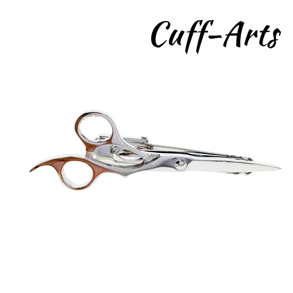 

Tie Clip Scissors Tie Bar Clip Gift for Men Tie Bar Jewelry By Cuffarts T20023