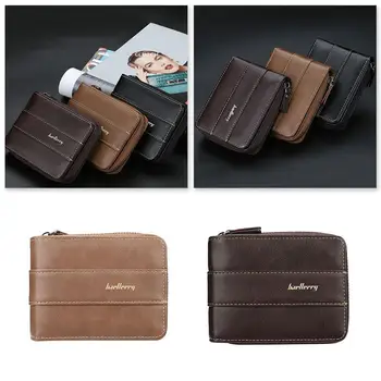 

Men's Short Wallet Korean Version Buckle Multi-card Coin License Card Organizer Holder Purse For Business Driver's Purse M2H8