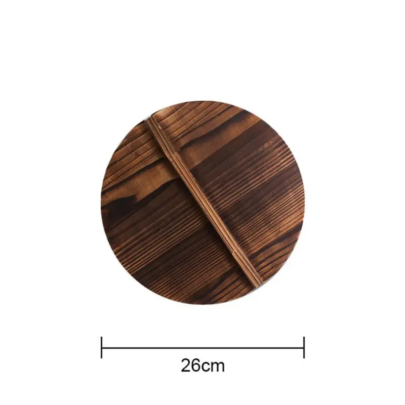 Кухня мульти-функциональный деревянный горшок крышкой большая ручка Крышка для кастрюли экологически чистые анти-обжигающий станок для древесины сковорода покрытие для крышки 4 Размеры - Цвет: A1