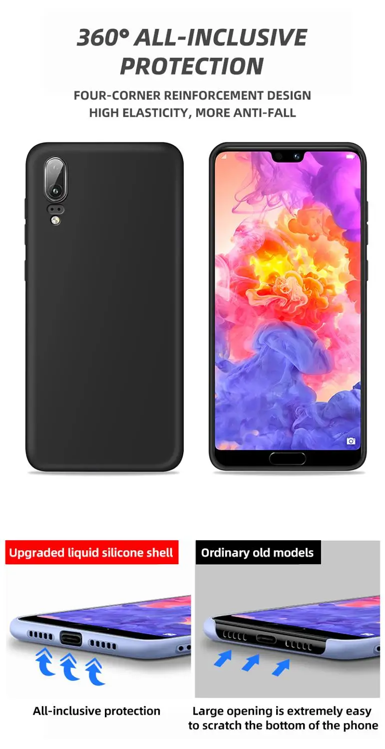 Официальный мягкий жидкий силиконовый чехол для huawei P30 P20 Lite Коврики 30 20 Pro Y9 Y6 Y7 Nova 5 3 4 honor 9 lite 8X 9X чехол s крышка