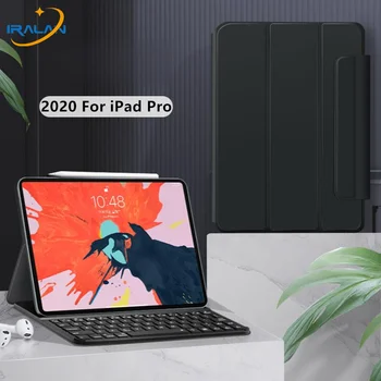 

For iPad Pro 11 2020 Case with Keyboard PU Leather Tablet Bluetooth English Keyboard Case For iPad Pro 2020 12.9 inch+Film+Pen