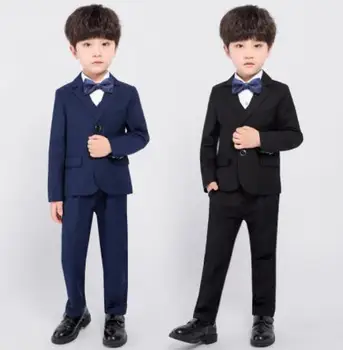 

2019 Kids boys wedding Blazers suits boy slim blazer stylish formal set Tuxedo dress for boy party clothes flower boy clothing
