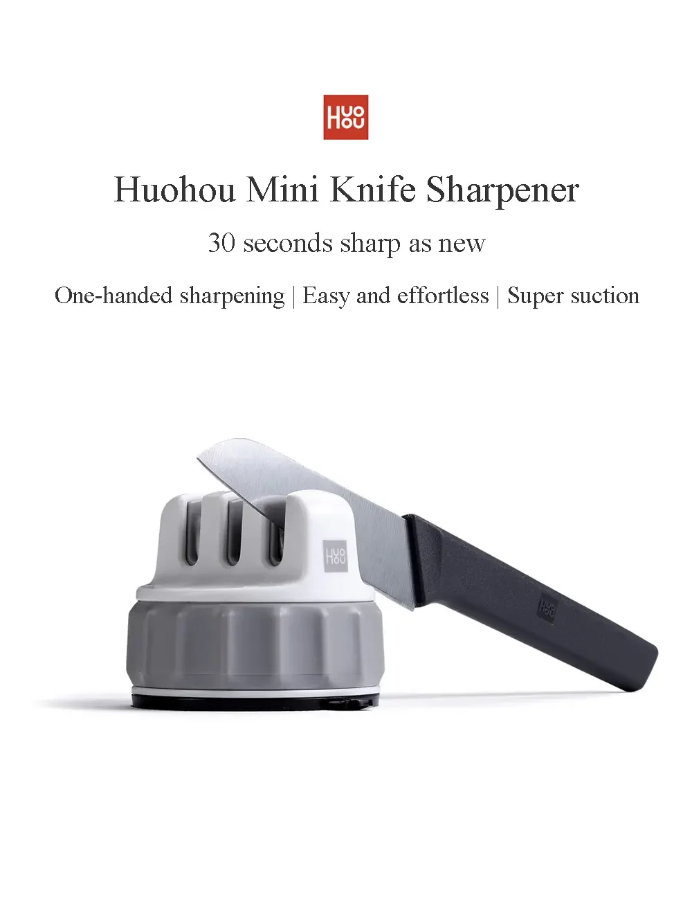 HUOHOU Fixable Sharpen Stone Trible Wheel Whetstone Sharpeners Sharpening Tool Grindstone From Xiaomi Youpin