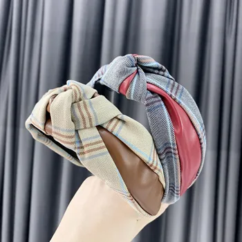 

ChenYan Woman New headband girls stripe headbands Knot cross hairband XLFG1951