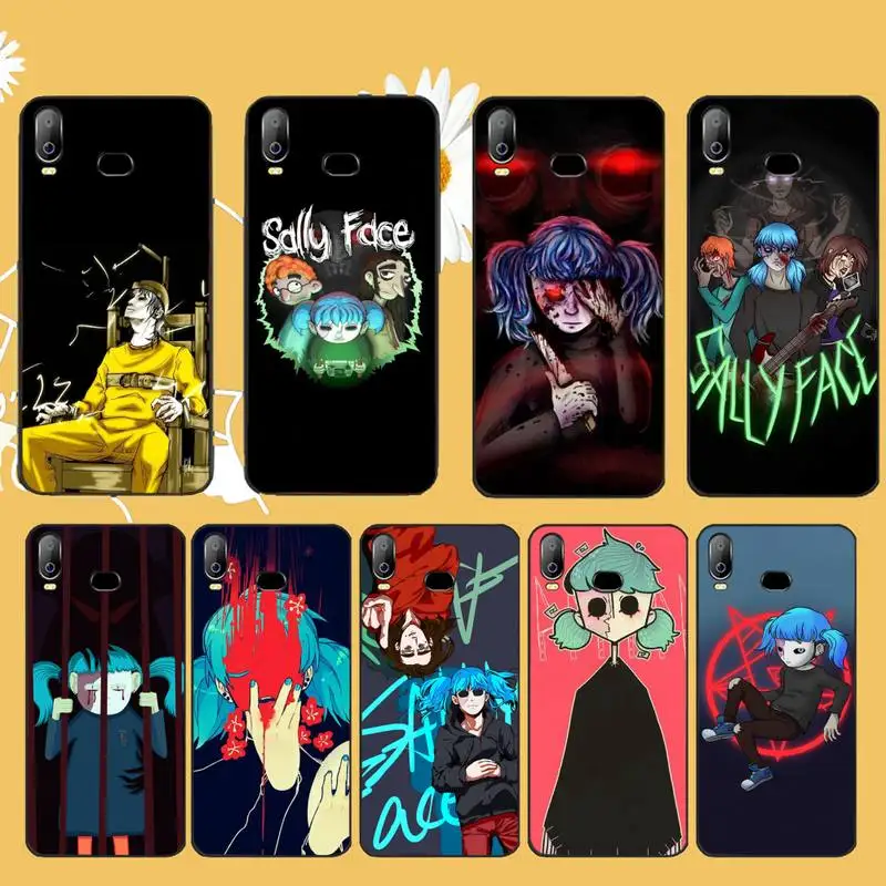 

NBDRUICAI Sally Face Game Black TPU Soft Rubber Phone Cover For Samsung A10 A20 A30 A40 A50 A70 A71 A51 A6 A8 2018