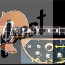 Электрогитара заказной заказ, корпус mahognay, с отверстием F, P90 Черная Собака уха пикап, специальный логотип