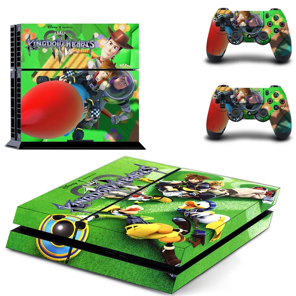Kingdom Hearts плёнка полностью покрывающая лицевые панели наклейка для PS4 Наклейка для консоли и контроллеров playstation 4 наклейка для PS4 виниловая наклейка