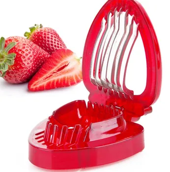 

Strawberry Slicer Cutter Kitchen Gadgets Tool Mini Slicers Cut Stainless Steel Blade Craft Fruit Tools