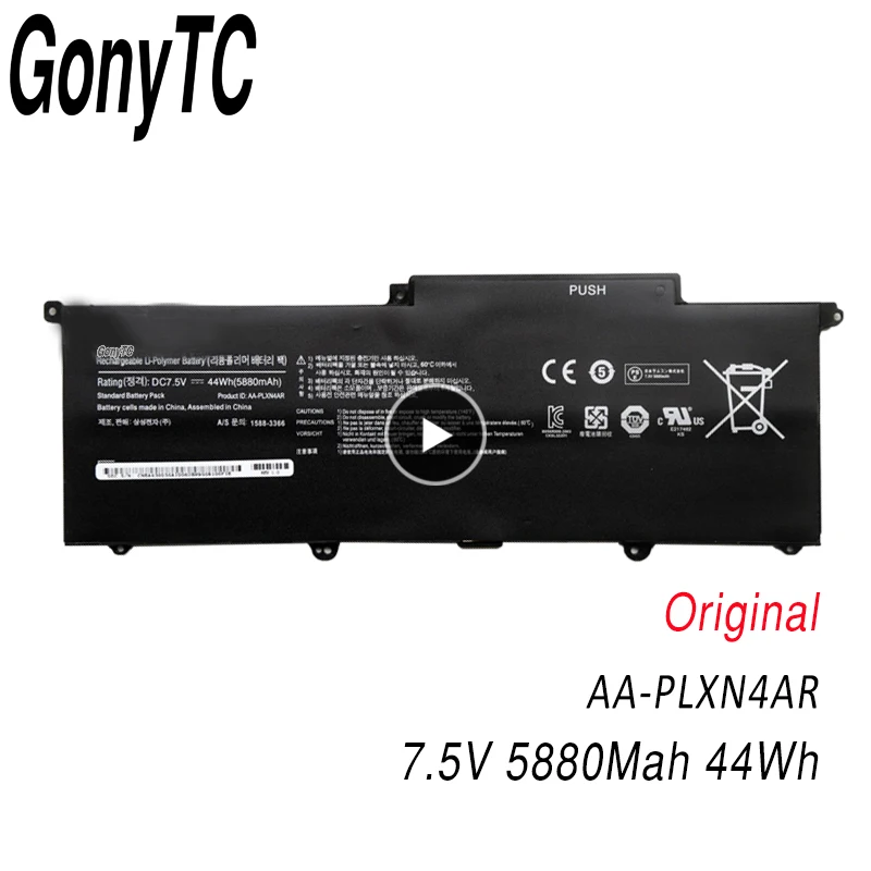 Оригинальный аккумулятор для ноутбука GONYTC SAMSUNG ультрабук 900X3C 900X3D 900X3E NP900X3C NP900X3D