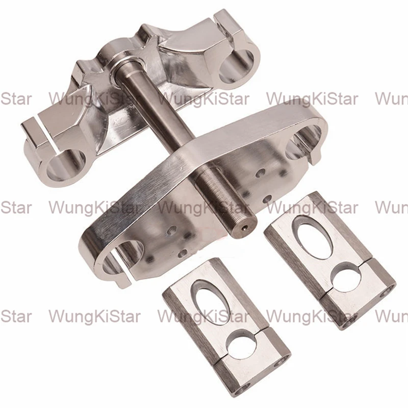 

Motorcycle 22mm 7/8" Handlebar Riser Mount Bars Motocorss Motorbike Inverted Shock Absorber Direction Device Upper + Lower Plate