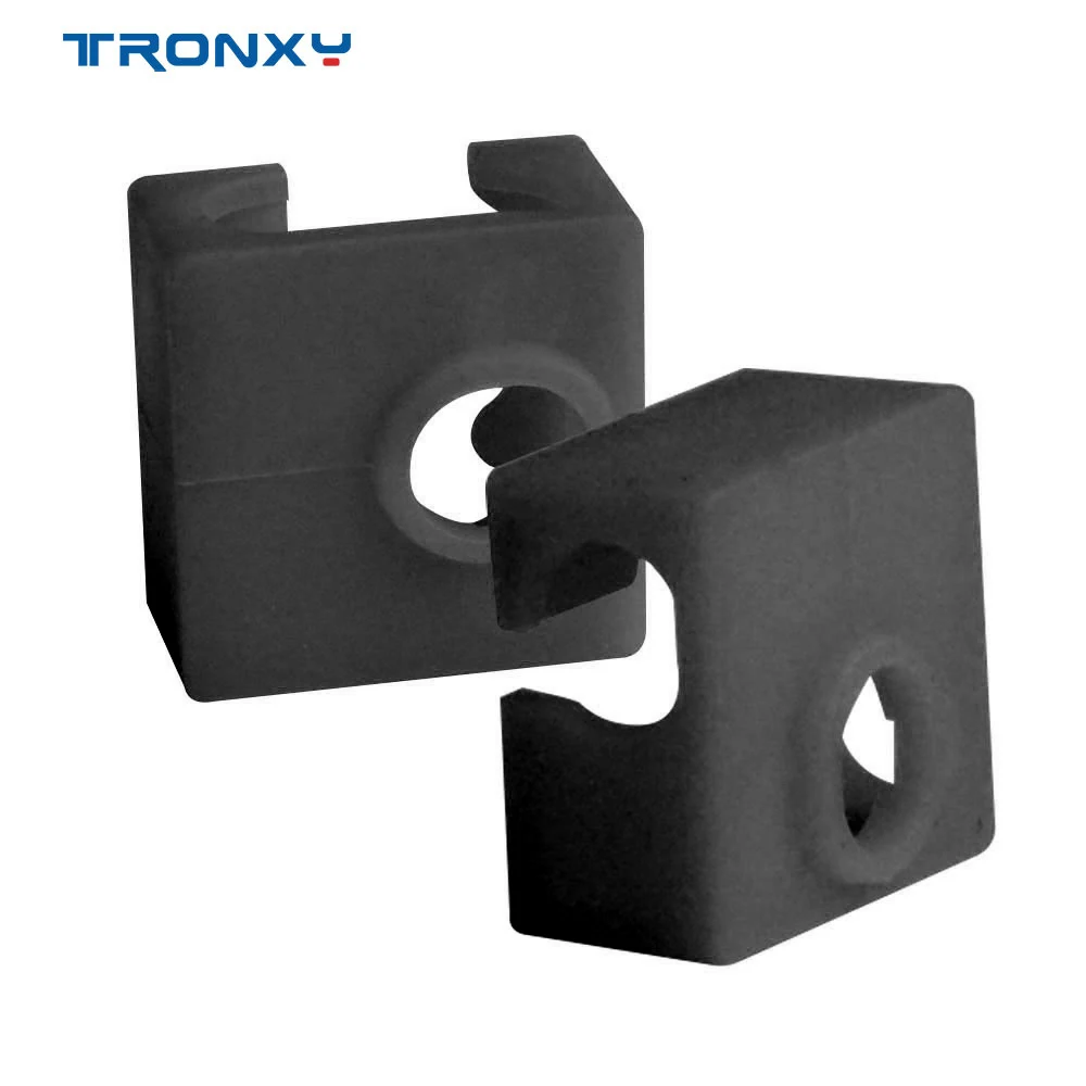 

5pcs Tronxy 3D Printer Parts MK8 Protective Silicone Sock Cover Case Size 20*20*10mm Heater Block Hot End Sock 3D Accessories