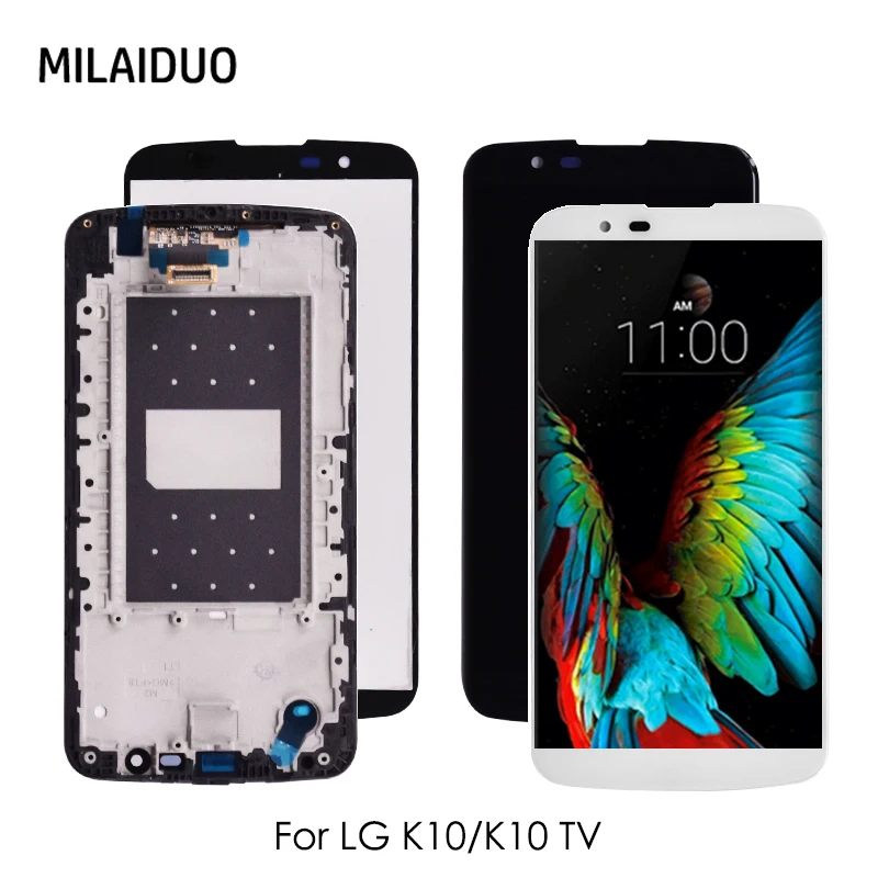ЖК дисплей для LG K10 LTE K420N K430 K420 K430DS кодирующий преобразователь сенсорного экрана в