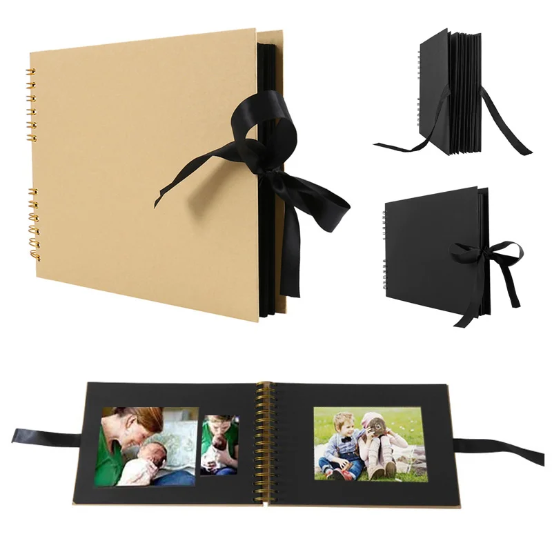 

Creative Album Scrapbook Photo Storage DIY 80 Sheets 40 Pages Notebook Valentine'S Day Present Souvenir Flip Album