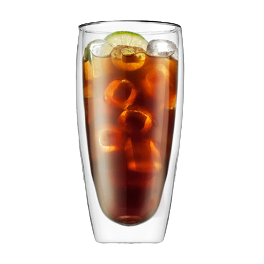 650ML Двухслойная стеклянная чашка для питья чая кофе латте сок товары для дома, кухни 2019ing - Цвет: 650ML
