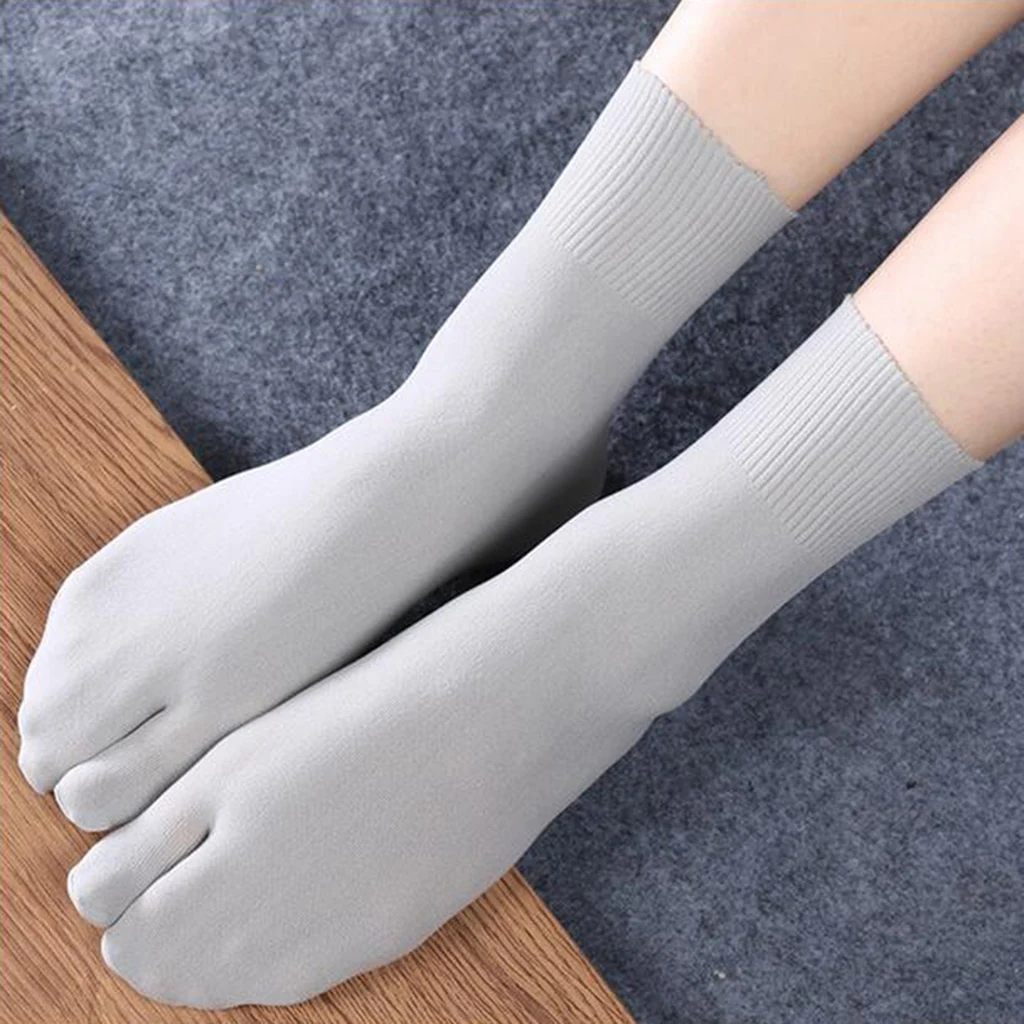 Women Men Split Two Toe Low Socks Flop Tabi Breathable Deodorization