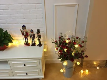 

Room 20 White Rattan Ball LED Light String Fairy Lamp Wedding Party Xmas Decor