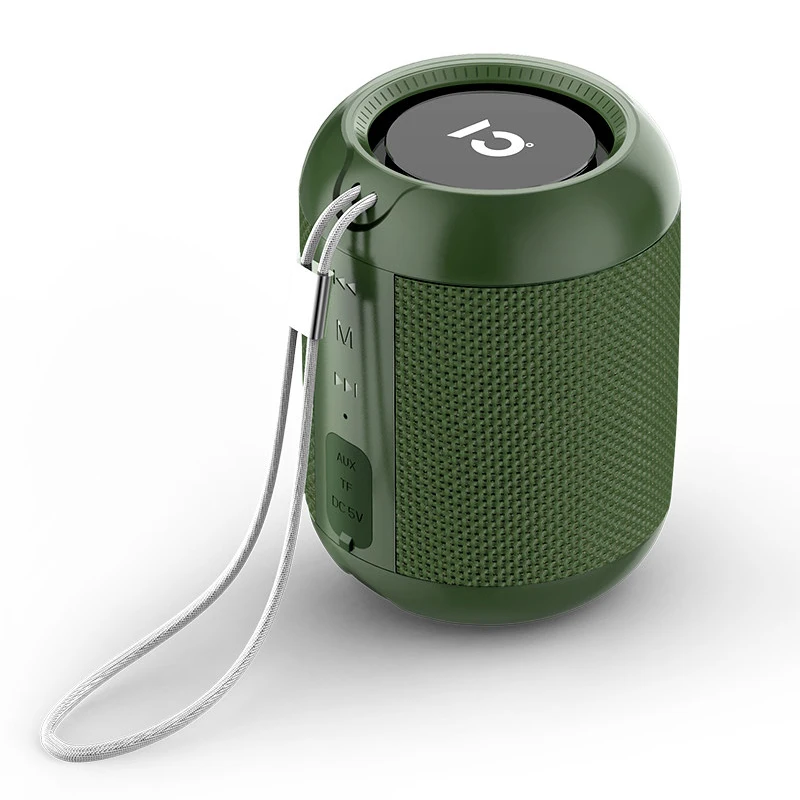 Лучший бас SHIDU-P55 продукт водонепроницаемый Bluetooth беспроводной портативный динамик с USB флэш-драйверами TF карта, AUX play - Цвет: Армейский зеленый