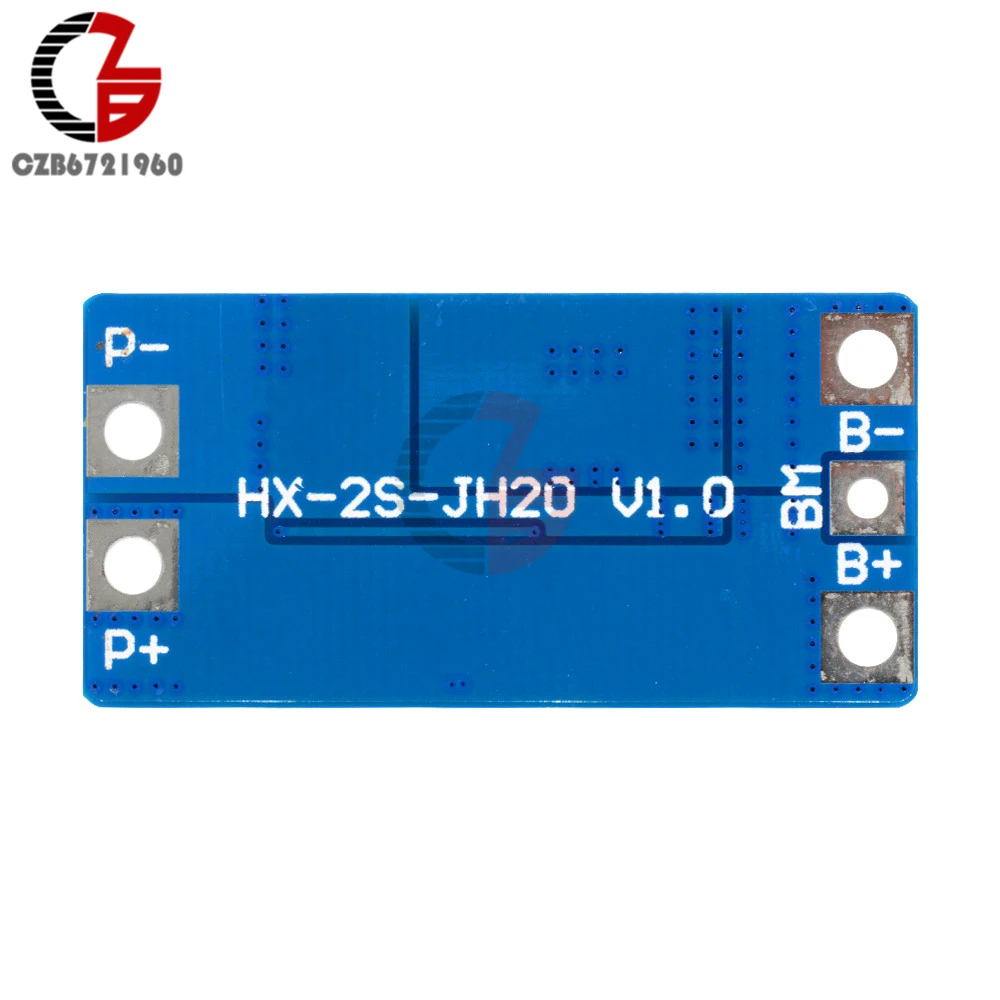 2S 10A 7,2-9 V 18650 литий-железо фосфат батарея зарядки Защитная плата BMS PCM PCB Li-Ion Lipo 2 Сотовый пакет зарядное устройство защита